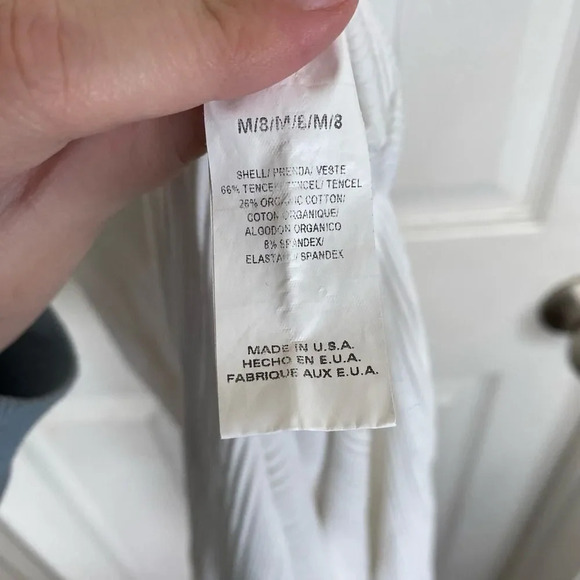 VITAMIN A West Organic Rib Dress White Size Medium - Picture 8 of 10
